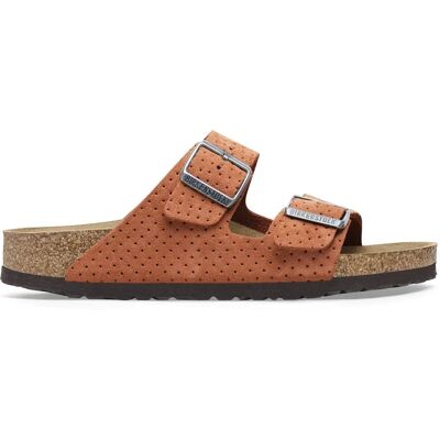 Sandalen Birkenstock Arizona BS Suede Embossed Orange 41 Étroit Mixte Sandalen Birkenstock Arizona BS Suede Embossed Orange 41 Étroit Mixte