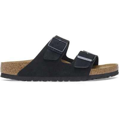 Sandalen Birkenstock Arizona Suede Leather Noir 38 Mixte Sandalen Birkenstock Arizona Suede Leather Noir 38 Mixte