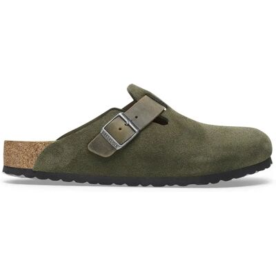 Clogs Birkenstock Boston Mixed Leather Vert 40 Étroit Homme Clogs Birkenstock Boston Mixed Leather Vert 40 Étroit Homme