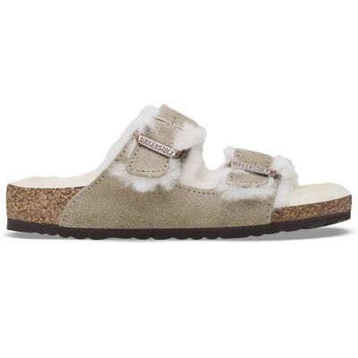 Sandalen für Mädchen Birkenstock Arizona Shearling Suede Leather/Fur Beige 35 Étroit Femme Sandalen für Mädchen Birkenstock Arizona Shearling Suede Leather/Fur Beige 35 Étroit Femme