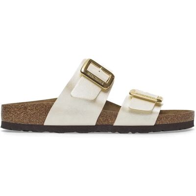 Sandalen für Damen Birkenstock Sydney Cushion Buckle Birko-Flor Blanc 36 Étroit Femme Sandalen für Damen Birkenstock Sydney Cushion Buckle Birko-Flor Blanc 36 Étroit Femme