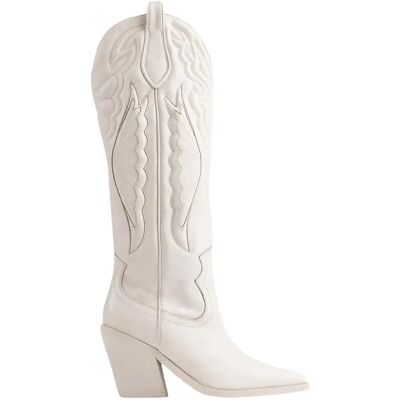 Lederstiefel für Damen Bronx New-Kole Western Blanc 36 Femme Lederstiefel für Damen Bronx New-Kole Western Blanc 36 Femme