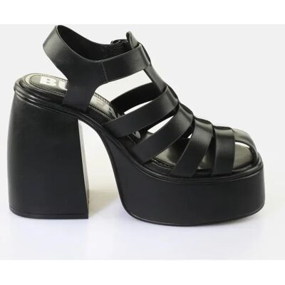 Sandalen mit Absatz Damen Buffalo Heart Fisher Vegan Nappa Noir 40 Femme Sandalen mit Absatz Damen Buffalo Heart Fisher Vegan Nappa Noir 40 Femme