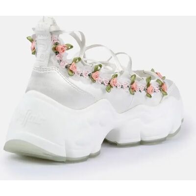 Keil-Sandalen für Damen Buffalo Binary Ghillie Blanc 38 Femme Keil-Sandalen für Damen Buffalo Binary Ghillie Blanc 38 Femme