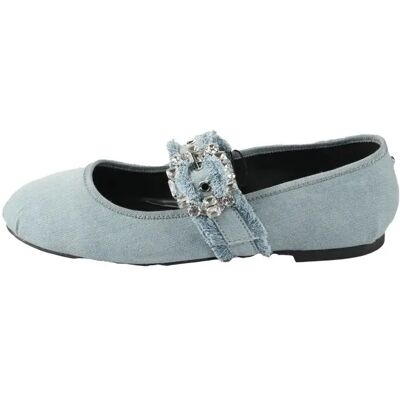 Pantoletten für Damen Buffalo Daphne Glam - Vegan Denim Bleu 37 Femme Pantoletten für Damen Buffalo Daphne Glam - Vegan Denim Bleu 37 Femme