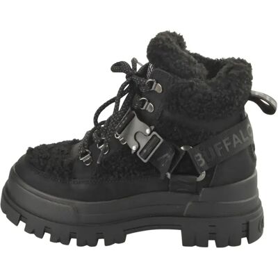 Damen Stiefeletten Buffalo Aspha Com Mid Warm - Vegan Nubuck/Fur Noir 37 Femme Damen Stiefeletten Buffalo Aspha Com Mid Warm - Vegan Nubuck/Fur Noir 37 Femme