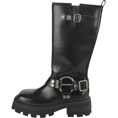 Damen Stiefeletten Buffalo Nabu Harness - Vegan Nappa Noir 40 Femme Damen Stiefeletten Buffalo Nabu Harness - Vegan Nappa Noir 40 Femme