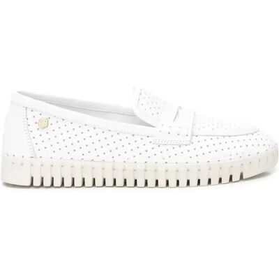 Mokassins aus Leder Damen Carmela Blanc 36 Femme Mokassins aus Leder Damen Carmela Blanc 36 Femme
