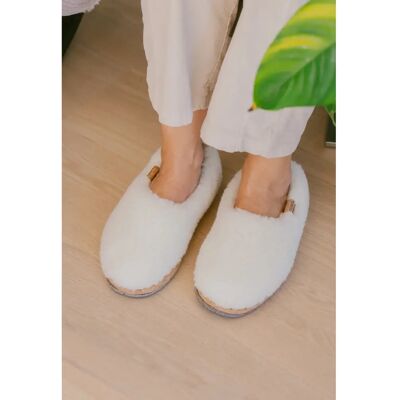 Hausschuhe Caussün Marcel Fluffy Blanc 38 Mixte Hausschuhe Caussün Marcel Fluffy Blanc 38 Mixte