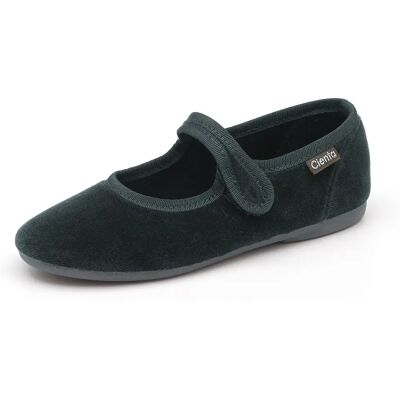 Samt-Ballerinas mit Riemchen für Mädchen Cienta Vert 35 Femme Samt-Ballerinas mit Riemchen für Mädchen Cienta Vert 35 Femme