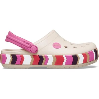 Baby-Clogs Crocs Crocband Chevron Marron 23/24 Mixte Baby-Clogs Crocs Crocband Chevron Marron 23/24 Mixte