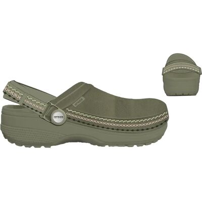 Clogs Crocs Crafted Vegan Suede Vert 48/49 Mixte Clogs Crocs Crafted Vegan Suede Vert 48/49 Mixte