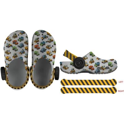 Baby-Clogs Crocs Classic Construction Gris 23/24 Mixte Baby-Clogs Crocs Classic Construction Gris 23/24 Mixte