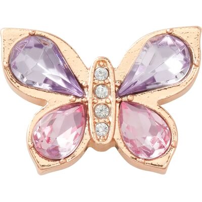 Jibbitz Crocs Gold Butterfly with Gem Doré TU Mixte Jibbitz Crocs Gold Butterfly with Gem Doré TU Mixte