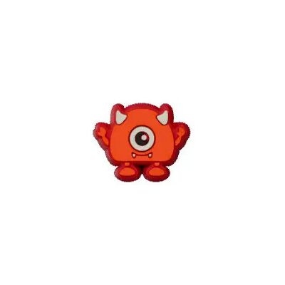 Jibbitz Crocs Tiny Red Monster Rouge TU Mixte Jibbitz Crocs Tiny Red Monster Rouge TU Mixte
