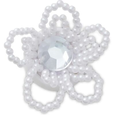 Jibbitz Crocs Beaded Pearl Flower Blanc TU Mixte Jibbitz Crocs Beaded Pearl Flower Blanc TU Mixte