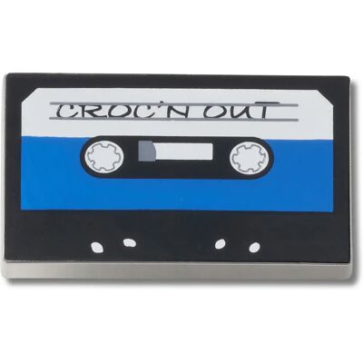 Jibbitz Crocs Cassette Tape Bleu TU Mixte Jibbitz Crocs Cassette Tape Bleu TU Mixte