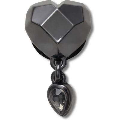 Jibbitz Crocs Punk Gunmetal Heart Noir TU Mixte Jibbitz Crocs Punk Gunmetal Heart Noir TU Mixte