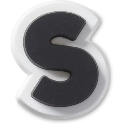 Jibbitz Crocs Bold Uppercase Letter S Noir TU Mixte Jibbitz Crocs Bold Uppercase Letter S Noir TU Mixte
