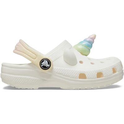 Baby-Clogs Crocs Classic I AM Rainbow Unicorn Blanc 20/21 Mixte Baby-Clogs Crocs Classic I AM Rainbow Unicorn Blanc 20/21 Mixte