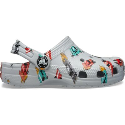 Baby-Clogs Crocs Classic Race Gris 19/20 Mixte Baby-Clogs Crocs Classic Race Gris 19/20 Mixte