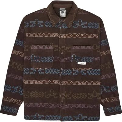 Langärmeliges Surchemise Element Marron S Homme Langärmeliges Surchemise Element Marron S Homme
