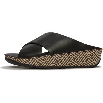 Keil-Sandalen für Damen FitFlop Lulu Lux Noir 36 Femme Keil-Sandalen für Damen FitFlop Lulu Lux Noir 36 Femme