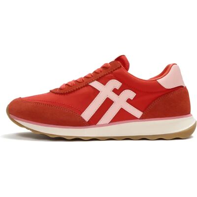 Damen Sneakers FitFlop Retro-Q FF Rouge 40 Femme Damen Sneakers FitFlop Retro-Q FF Rouge 40 Femme