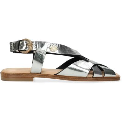 Sandalen für Damen Fred de la Bretoniere Gitel Cross Gris 39 Femme Sandalen für Damen Fred de la Bretoniere Gitel Cross Gris 39 Femme