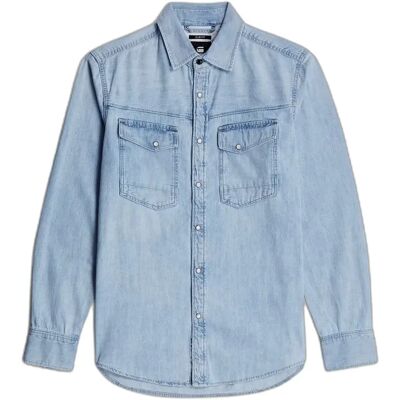 Langärmeliges Surchemise G-Star Dakota Bleu S Homme Langärmeliges Surchemise G-Star Dakota Bleu S Homme