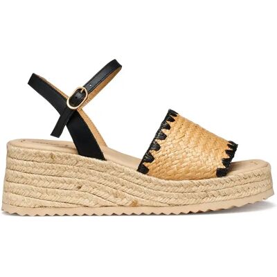 Keil-Sandalen für Damen Geox Alemeria Beige 37 Femme Keil-Sandalen für Damen Geox Alemeria Beige 37 Femme