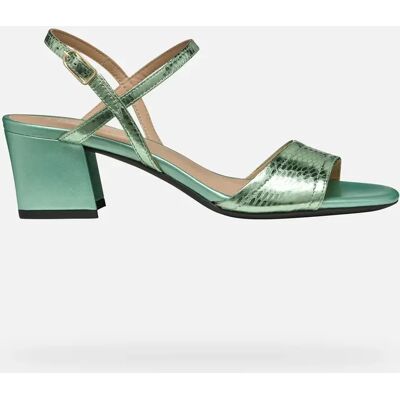Damen-Sandalen mit Absatz Geox New Eraklia 50 B Vert 41 Femme Damen-Sandalen mit Absatz Geox New Eraklia 50 B Vert 41 Femme