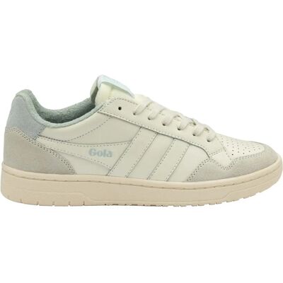 Gola Eagle Damen Mode Sneaker - Off White - Leder, Traktion, Schnürung Gola Eagle Damen Mode Sneaker - Off White - Leder, Traktion, Schnürung