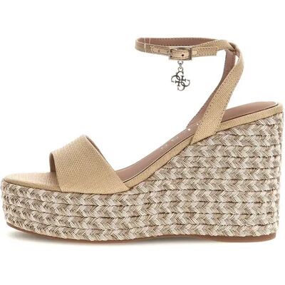 Keil-Sandalen für Damen Guess Everly Beige 37 Femme Keil-Sandalen für Damen Guess Everly Beige 37 Femme