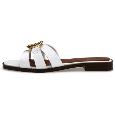 Pantoletten für Damen Guess Symo Blanc 35 Femme Pantoletten für Damen Guess Symo Blanc 35 Femme