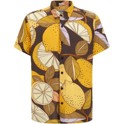 Viskosehemd Guess Eco Rayon Jaune M Homme Viskosehemd Guess Eco Rayon Jaune M Homme