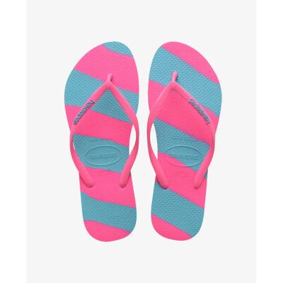 Flip-Flops für Frauen Havaianas Slim Color Fun Rose 41/42 Femme Flip-Flops für Frauen Havaianas Slim Color Fun Rose 41/42 Femme