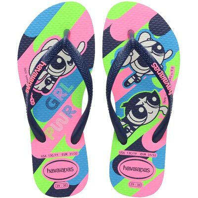 Flip-Flops Mädchen Havaianas Slim Powerpuff Blanc 29/30 Femme Flip-Flops Mädchen Havaianas Slim Powerpuff Blanc 29/30 Femme