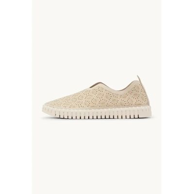 Espadrilles mit organischem Muster Damen Ilse Jacobsen Hornbæk Tulip Organic Beige 38 Femme Espadrilles mit organischem Muster Damen Ilse Jacobsen Hornbæk Tulip Organic Beige 38 Femme