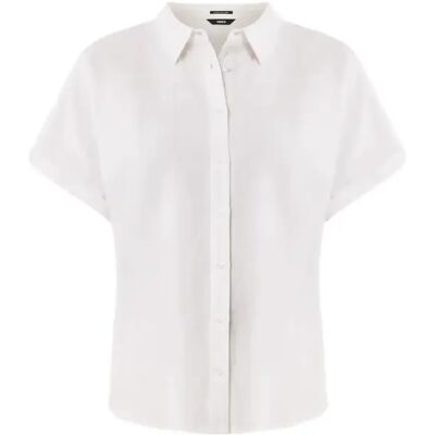 Leinenbluse für Damen Mexx Blanc 38 Femme Leinenbluse für Damen Mexx Blanc 38 Femme