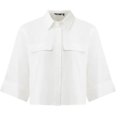 Damen Karobluse Mexx Blanc 38 Femme Damen Karobluse Mexx Blanc 38 Femme