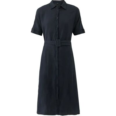Hemdblusenkleid aus Leinen, Damen Mexx Noir 38 Femme Hemdblusenkleid aus Leinen, Damen Mexx Noir 38 Femme