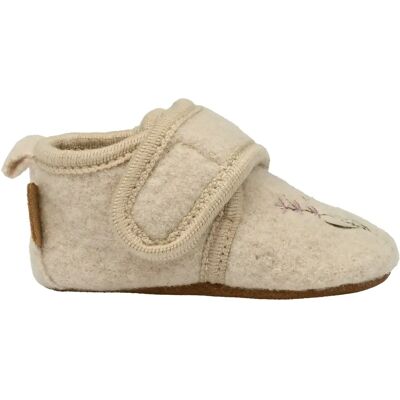 Bestickte Wollschühchen für Babys Mikk-Line Beige 36/48 mois Mixte Bestickte Wollschühchen für Babys Mikk-Line Beige 36/48 mois Mixte