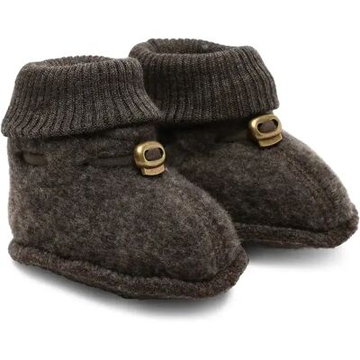 Baby Wollschuhe Mikk-Line Marron 9/12 mois Mixte Baby Wollschuhe Mikk-Line Marron 9/12 mois Mixte