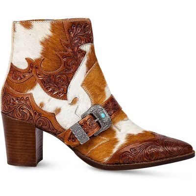 Lederstiefeletten mit Fell Damen Myra Bag Goldie Marron 37,5 Femme Lederstiefeletten mit Fell Damen Myra Bag Goldie Marron 37,5 Femme