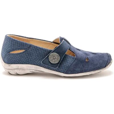 Fantasie-Ballerinas mit Klettverschluss für Damen Pédiconfort Bleu 39 Femme Fantasie-Ballerinas mit Klettverschluss für Damen Pédiconfort Bleu 39 Femme