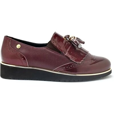 Frauen Derby Schuhe mit Fransen und Luftsohle Pédiconfort Rouge 40 Femme Frauen Derby Schuhe mit Fransen und Luftsohle Pédiconfort Rouge 40 Femme