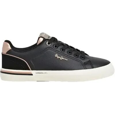 Sneakers Pepe Jeans Kenton Campus Noir 37 Femme Sneakers Pepe Jeans Kenton Campus Noir 37 Femme