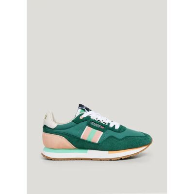 Sneakers Pepe Jeans Aiden Tape Vert 36 Femme Sneakers Pepe Jeans Aiden Tape Vert 36 Femme