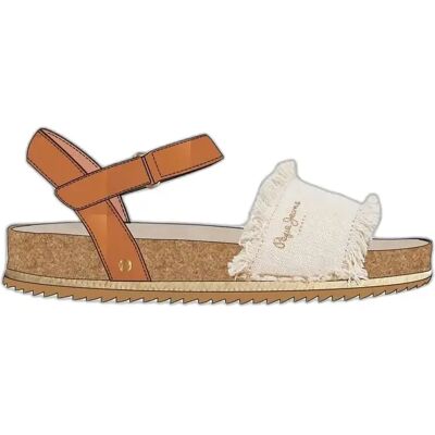 Sandalen für Damen Pepe Jeans Berlin Bass Beige 35 Femme Sandalen für Damen Pepe Jeans Berlin Bass Beige 35 Femme